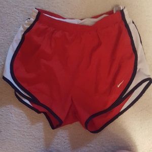 Red Nike Athletic Shorts